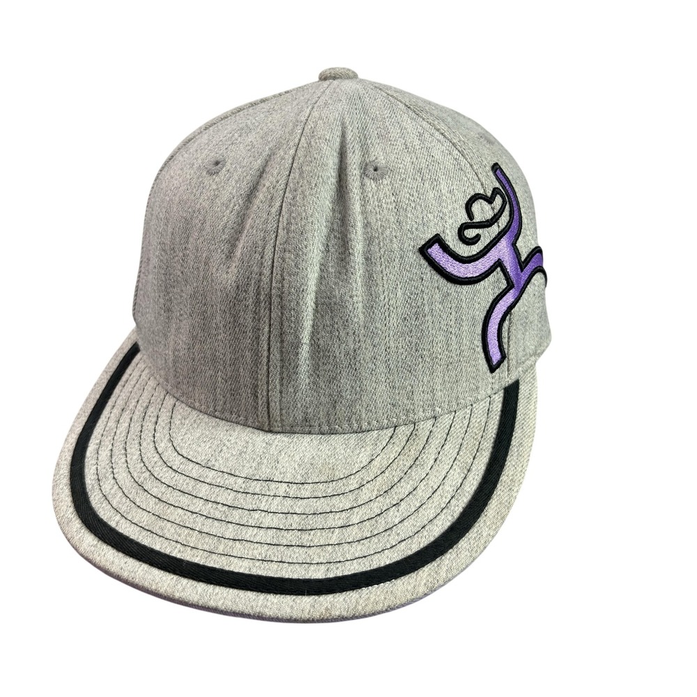 Hooey Purple Large Bill Fitted 7 1/4 Wool Western Cowboy Logo Western